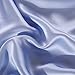 OOSILK Mulberry Silk Pillowcase with Hidden Zipper, Cotton Underside,Queen(20in x 30in),Light Blue,1pc