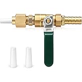 ElaraBerry Sandblaster Gun Kit with 3mm Ceramic Nozzle Tip Sandblast Nozzle | Assembly Sand Blasting Gun Kit Brass Ball Valve Bracket Connector Grinding Nozzle Tip Replacement for Media Abrasive Blasting