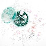 SLIMYGLOOP Mix'Ems by Horizon Group USA- Mermaid, Mix & Create Your Own Teal Ocean Like Shimmery & Sparkly Mermaid Slime with Seashell Sequins & Sparkles