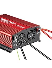 POTEK 3000W Power Inverter 12V DC a 110V AC Convertidores de CA 4 tomas con 2 puertos USB