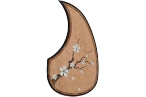 FUNOMOCYA Guitar Decor Supply Guitar Pickguard Sticker Decal Wood Grain Pvc Material