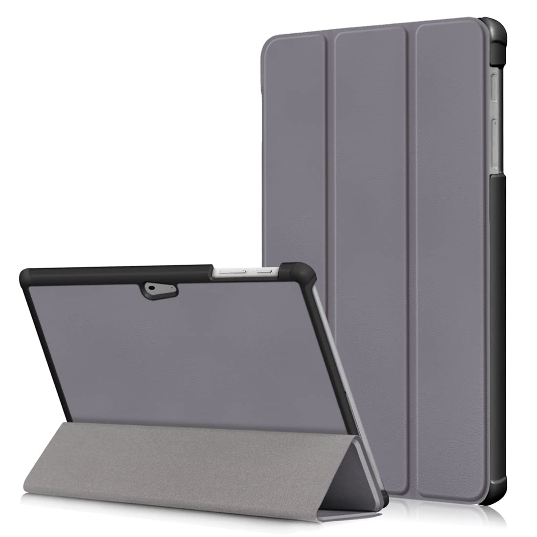 XFDSFDL® Protective Cover for Microsoft Surface Go 3 (10.5 Inch) Ultra Thin PU Leather Flip Case with Tri-fold Built Stand Holster Device Shell, Grey