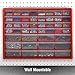 Storage Drawers-44 Compartment Organizer Desktop or Wall Mountable Container for Hardware, Parts, Craft Supplies, Beads, Jewelry, and More by Stalwart