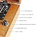 Record Player,DLITIME 3-Speed Vinyl Turntable Built-in 1W Speakers, RCA/PC Encoding/AUX/Headphone Jack/DC Radio Playerthumb 4