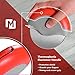 Premium Pizza Cutter Wheel by Mozzbi, Pizza Slicer cutter - Super Sharp - stainless steel with Protective Sliding Blade Guard, locking blade cover for safety