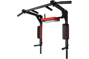 OneTwoFit Multifunctional Wall Mounted Pull Up Bar/Chin Up bar,Dip Station for Indoor Home Gym Workout,Power Tower Set Traini