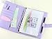 Passion leather spiral notebook Original office personal diary/week planner/agenda organizer Cute ring stationery binder purple A6