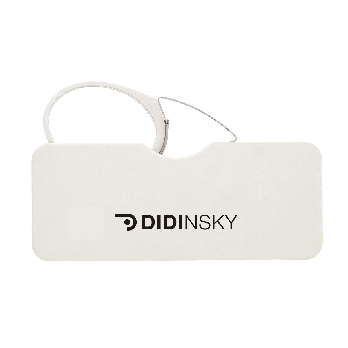 DIDINSKY Reading glasses for men and women. Glasses With Pocket Hard Case. Stylish frameless glasses for Optimal comfort. Fashion glasses. White +1.0 – ORSAY — image 1