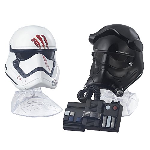 Star Wars Black Series Titanium Series Finn and First Order Tie Fighter Pilot Helmets