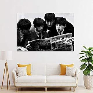 XYDQ Poster sur toile The Beatles en noir et blanc – Art mural – Impression moderne – Décoration de chambre de famille… - Les Beatles, Paul McCartney, John Lennon, RIngo Starr, George Harrison XYDQ Poster sur toile The Beatles en noir et blanc - Art mural - Impression moderne - Décoration de chambre de famille… – Image 3