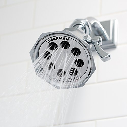 Speakman S3019 Vintage 8Jet Shower Head for Stylish Bathroom Décor, 2.5 GPM, Polished Chrome