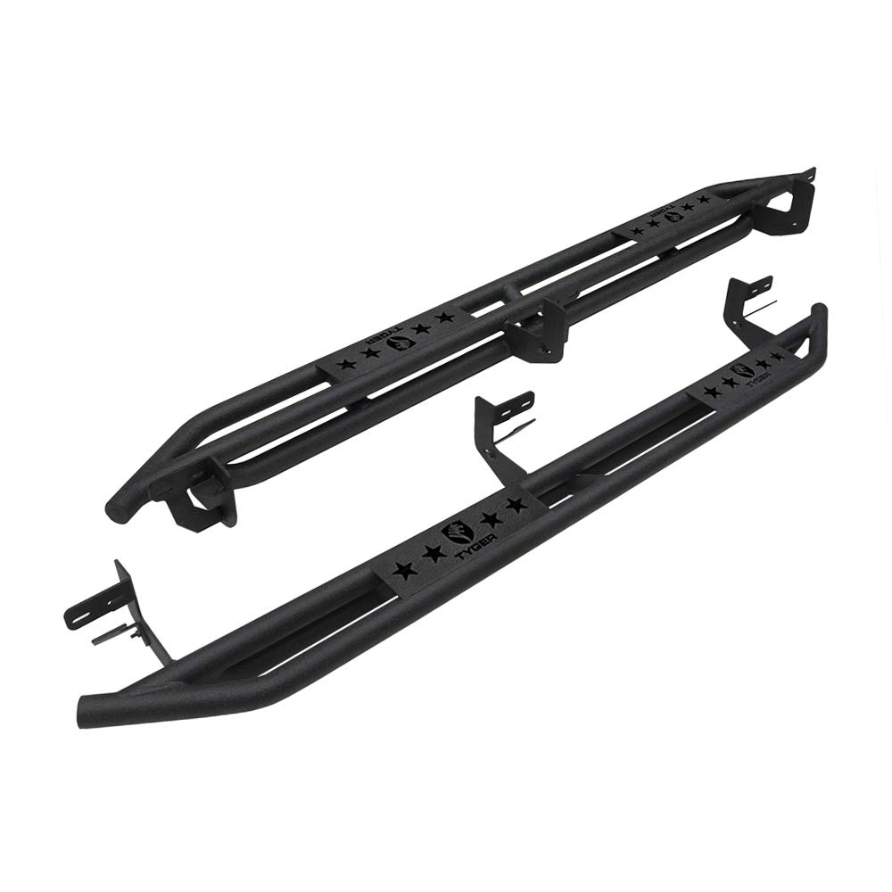 Tyger Auto Textured Black TG-AM2D20078 Star Armor Kit for 2009-2018 Ram 1500 2010-2020 2500/3500 Crew Cab Side Step | Nerf Bars | Running Boards