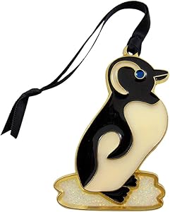 Baby Penguin Ornament Christmas Tree Decoration Polar Animal Decor with Ribbon