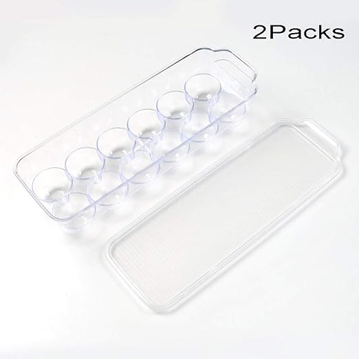 WUYI Huevera De Plástico para La Nevera - Envase para Huevos ...
