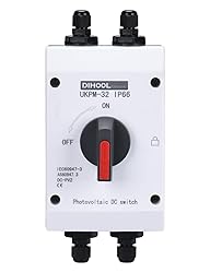 DIHOOL Solar Disconnect Switch,32 Amp DC1200V 4P