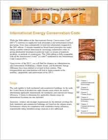 2006 International Energy Conservation Code Update