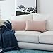 Home Brilliant Pillow Covers 12x20 Decorative Throw Pillow Cover Rectangular Cushion Cover for Sofa, Oblong, 30 x 50 cm, Set of 2, Baby Pink