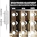 Vanity Mirror Light Kit IMAGE 12 LED Light Bulb Hollywood Style Vanity Mirror Light Kit 3.3M 10.8Feet Dimmable Color Temperature Adjustable Lighting Fixture Strip with USB Cable (Mirror Not Included)