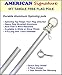 American Signature Flag Pole 5 Ft - Aluminum Spinning Tangle Free Flagpole for Sale - Outdoor Wall Mount Flag Pole for Residential or Commercial. (Silver, 5')