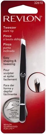 Revlon Stainless Steel Slant Tip Tweezers for Accurate Hair Removal view 2