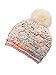 Arctic Paw Girls Chunky Knit Beanie with Yarn Pompom, Cream