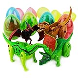 Boley 8-Pack Dino Mutants - Dino Egg Transforming Dinosaur Toy - Great as Dinosaur Party Supplies, Birthday Party Favors, and More