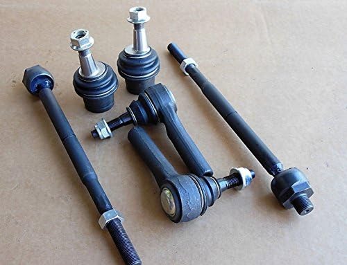 Kit of 6 Pcs. 2 Lower Ball joints 2 Inner 2 Outer tie rod ends RWD Chrysler 300 Charger Magnum Right and Left Side