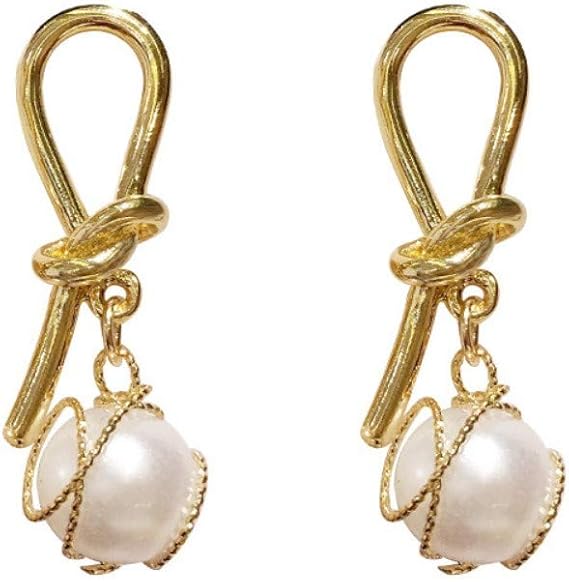 S925 Pin De Plata Pendientes De Perlas De Diseño Simples Estrellas