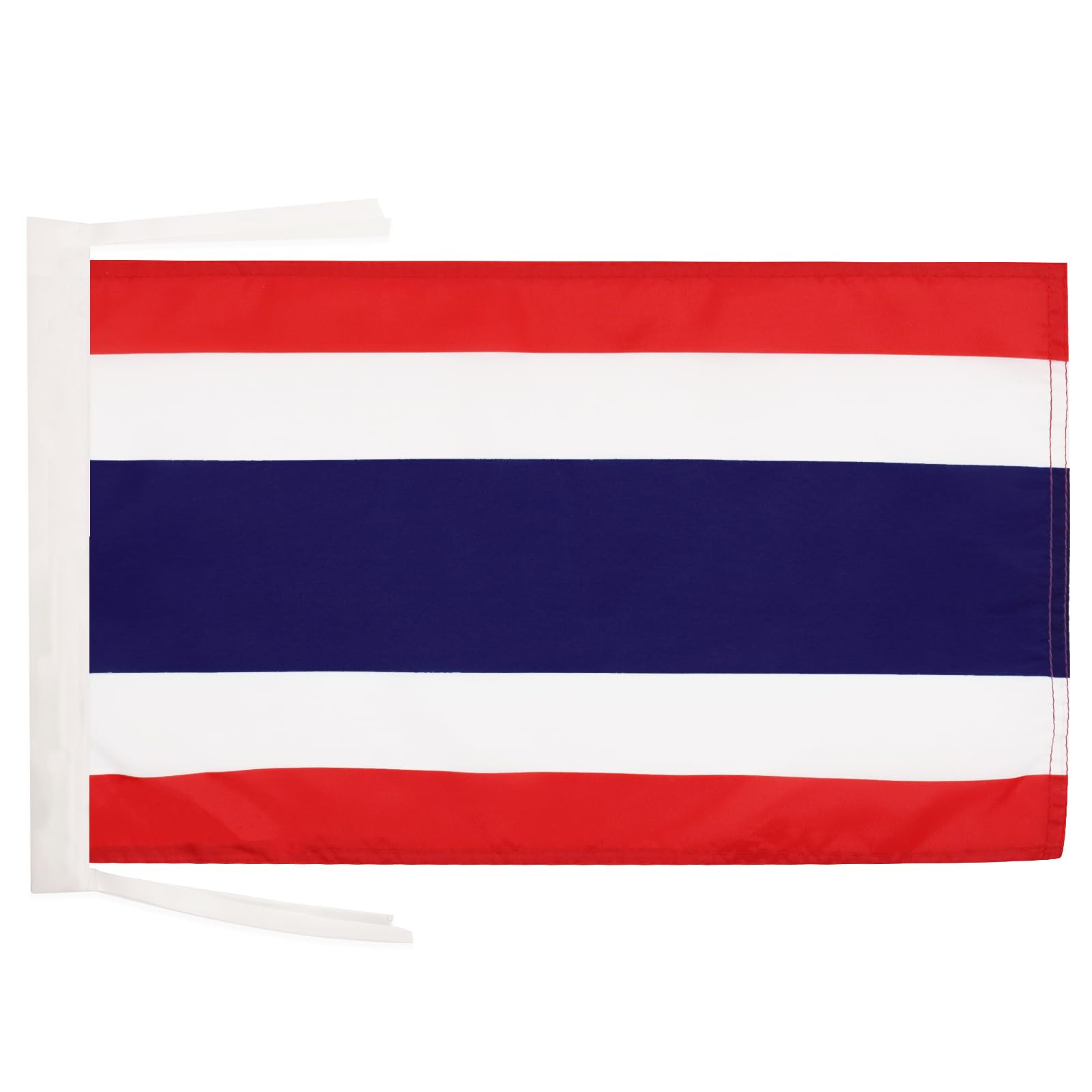 AZ FLAG - Thailand Flag - 18'' x 12'' - 100% Polyester Thai Small Banner with Two Cords - Fade Resistant - Vivid Colors - 18x12 in - 45x30 Cm โ image 1