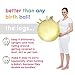 Baby Bump | Birthing Ball with Base Legs | Prenatal Fitness | Balance and Stability | Labor and Delivery | Pregnancy Comfort | Postpartum Exercise Ball | Baby Shower | Pump Included