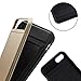 iPhone 7 Case, New Fashion 4.7-Inch Slim Armor Hidden Wallet Case With Card Slot Holder for Apple iPhone 7 (Gold)