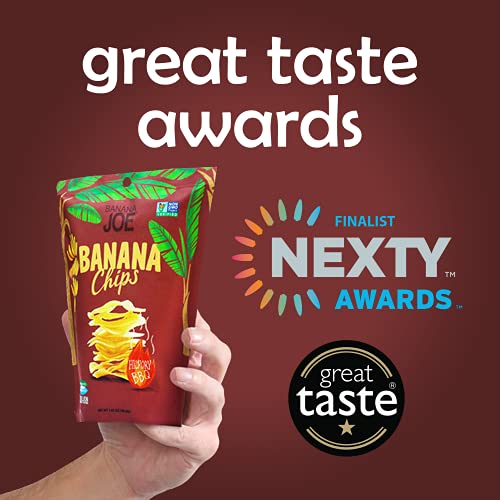 Banana Chips Dried Bananas Gluten Free Chips (Hickory BBQ) Dehydrated