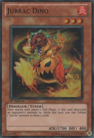 Yu-Gi-Oh! - Jurrac Dino (HA04-EN015) - Hidden Arsenal 4: Trishulas Triumph - Unlimited Edition - Super Rare