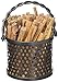 Minuteman International Twisted Ropr fatwood Holder Basket Caddy, Graphite primary