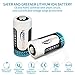 RCR123A Rechargeable Batteries, Keenstone 8PCS 3.7v 750mAh Rechargeable Li-ion Battery with 8-Slot Charger for Arlo VMS3030/3230/3330/3430 Cameras
