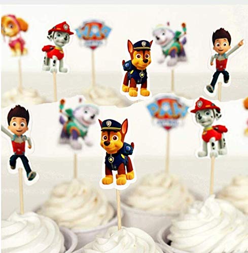 Paquet De 24 Ana Banana Paris Patpatrouille Paw Patrol Pics A Cupcake Decoration Gateau Anniversaire Toppers Loisirs Creatifs Cuisine Maison Lawawarenesssociety In