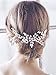 Yean Bride Rhinestones Wedding Hair Comb Crystal Bridal Hair Piece Hair Accessories for Women and Girls (Silver)