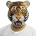 Novelty Latex Rubber Creepy Deluxe Tiger Mask Halloween Party Costume Decorations Fits most adult heads