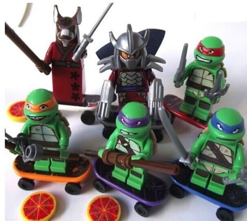 lego avengers minifigures age of ultron : lot of6 TMNT Teenage Mutant Ninja Turtles Building Bricks Blocks Minifigures toy