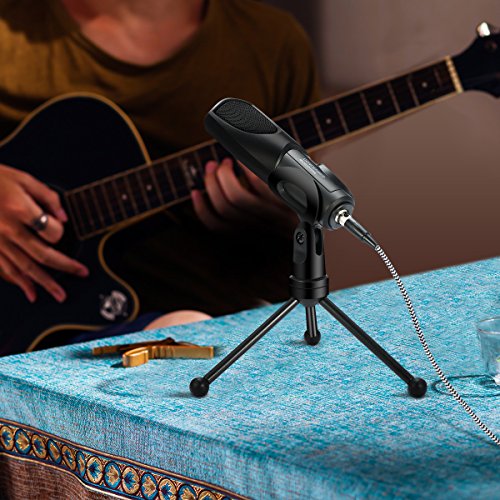 image for PC Microphone, ELEGIANT Plug & Play Streaming Live Broadcast Home Stud