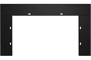 BENROCKS 48.9" W x 32.11" H Trim Kit Designed for 40" W Electric Fireplace Insert, Black