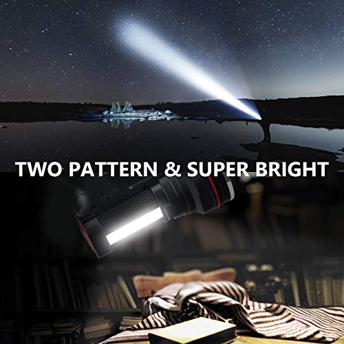 Rechargeable Spotlight Flashlight, SoupStall 6000 Lumens Large Handheld Flashlight, Super Bright Outdoor and Camping Searchlight with Floodlight and Foldable Tripod