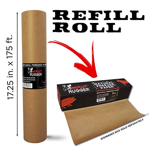 Natural Freezer Paper Refill Roll For Dispenser Box (17.25 Inch x 175