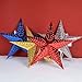 SOKATON® Paper Star Lantern 3D Pentagram Lampshade for Christmas Xmas Party Holloween Birthday Home Hanging Decorations Colorful 10 Inch 6PCS (Lights Not Included)