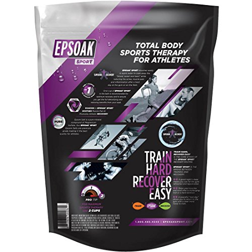 Epsoak Sport Lavender Epsom Salt for Athletes 5 lbs. Soothing Therapeutic Soak with Lavender