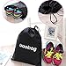 Uoobag 4 Packing Cubes Set Luggage Travel Organizers Carry-on Packing with Laundry Bag Black