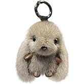 ELVRLA Cute Long Ears Rabbit Bunny keychain Plush Rabbit Fluffy Rabbit Key Ring Bag Charm Purse Pendant