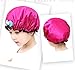 NKTM Girls Toddler Shower Cap, 2-Pack Cute Pink Shower Caps for Kids