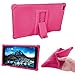 HminSen Lenovo TAB 4 8 Case,(NOT for Lenovo Tab E8 TB-8304F or Plus Model TB-8704) Ultra Slim Soft Silicone Back Stand Cover for Lenovo TAB 4 8 TB-8504F TB-8504N Tablet 2017 Release, (Rose)