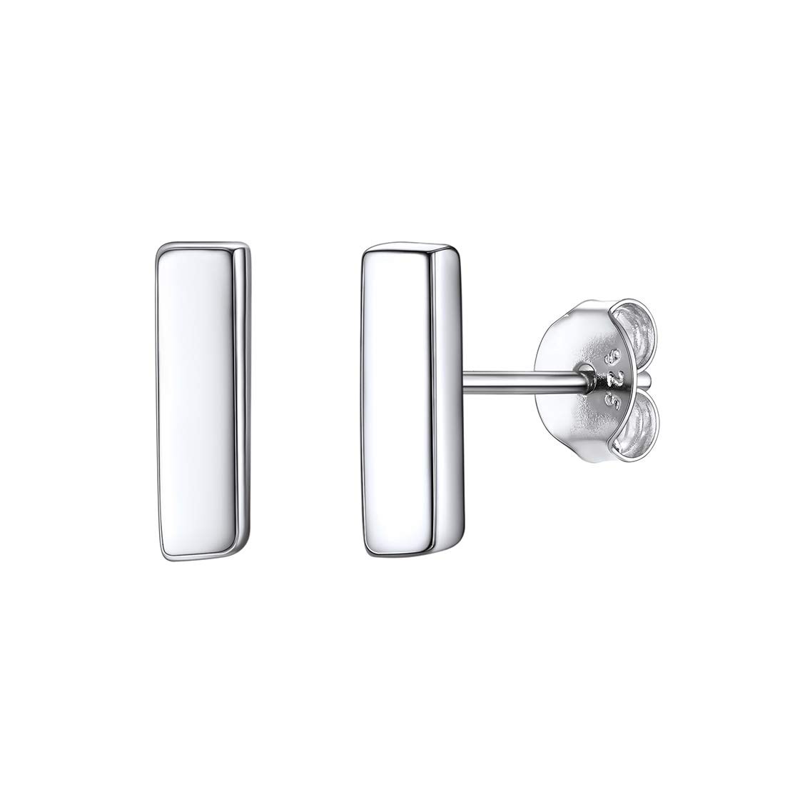 ChicSilver Delicate Initial Earrings Letter I Tiny Earring Studs 925 Sterling Silver Name Monogram Jewelry — image 1